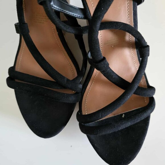 EUC H&M Strappy Wedge Sandlas with Cork Heels - Picture 3 of 7